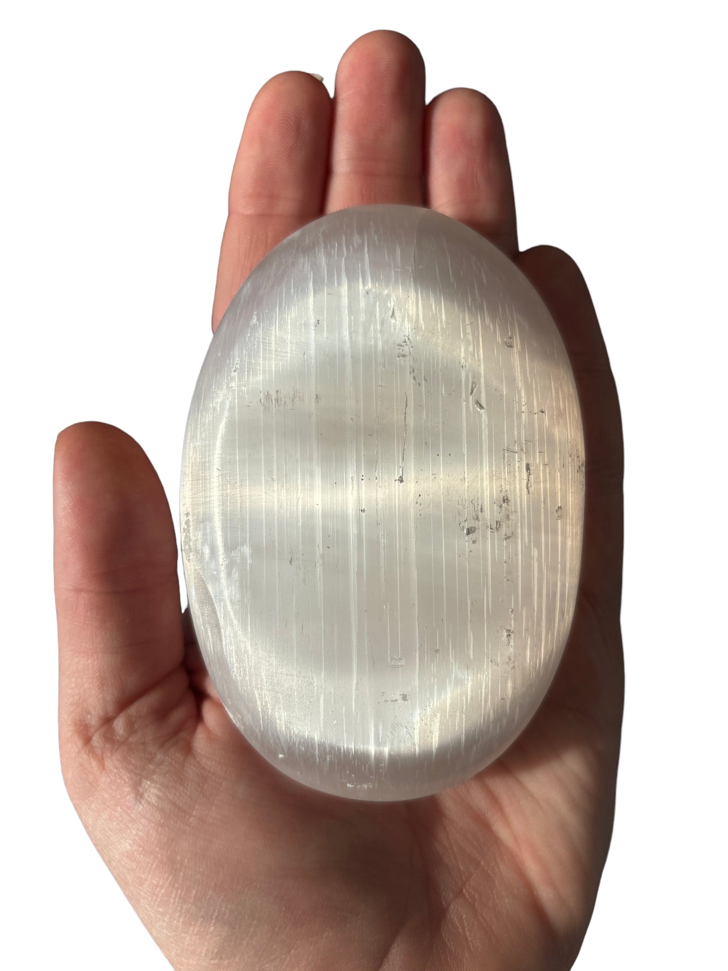 210g Selenite Palm Stone