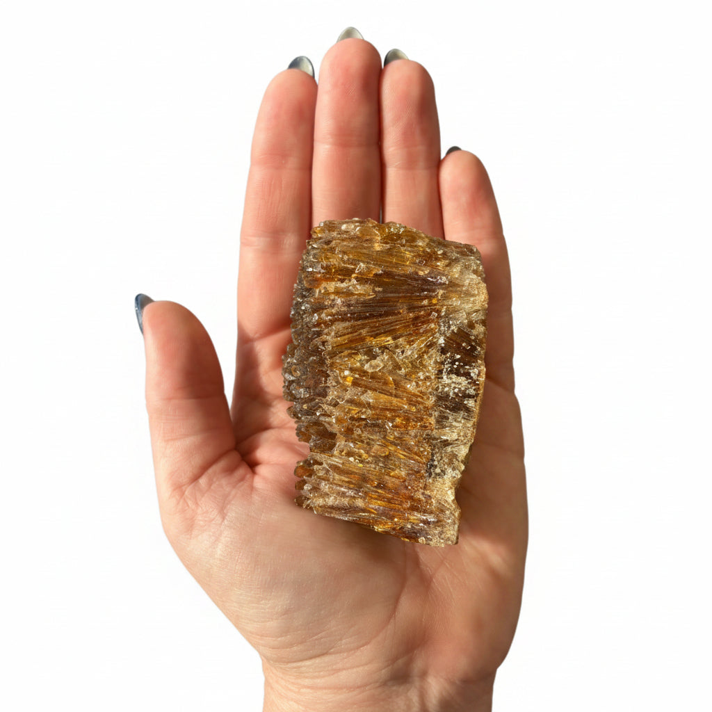 249g Amber Calcite Raw