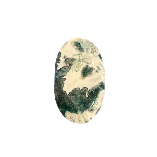 95g Moss Agate Palm Stone
