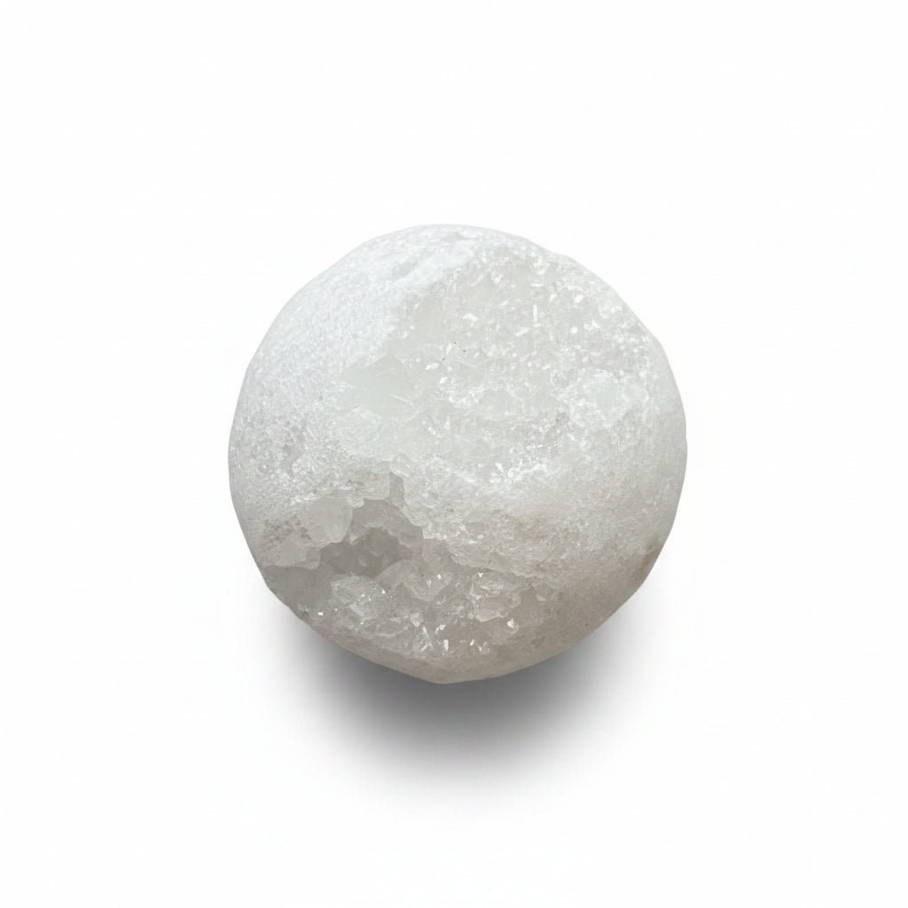 63mm Clear Quartz Druzy Sphere
