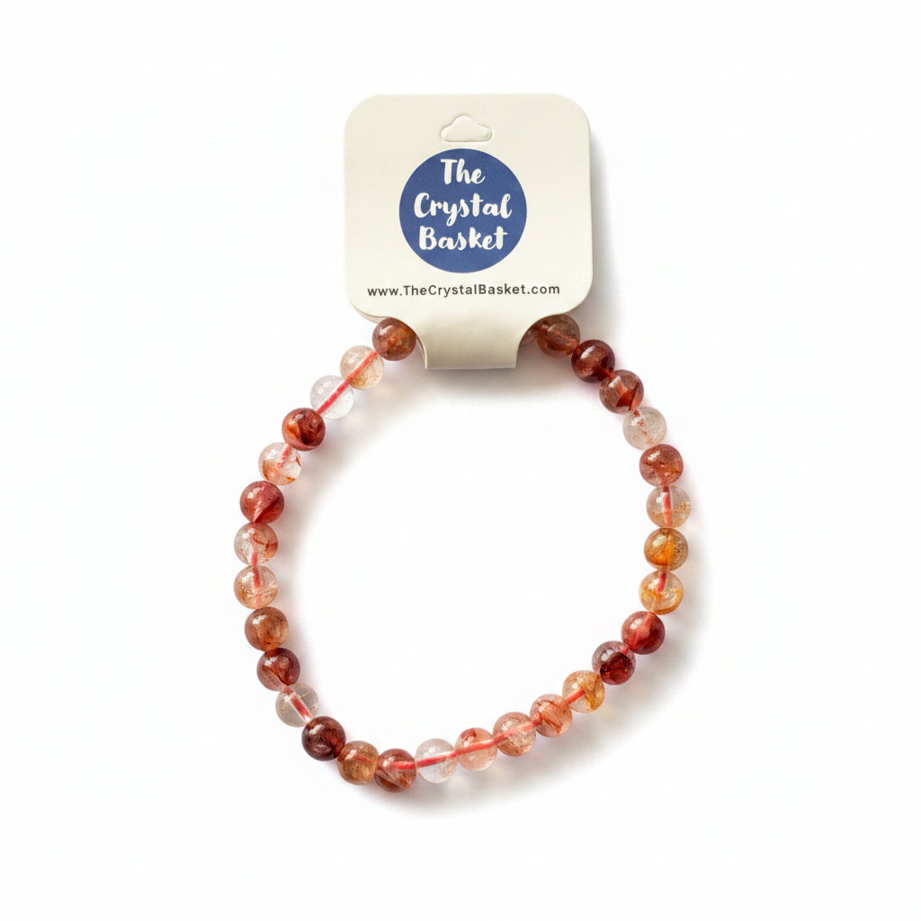 6mm Red Fire Quartz Bracelet