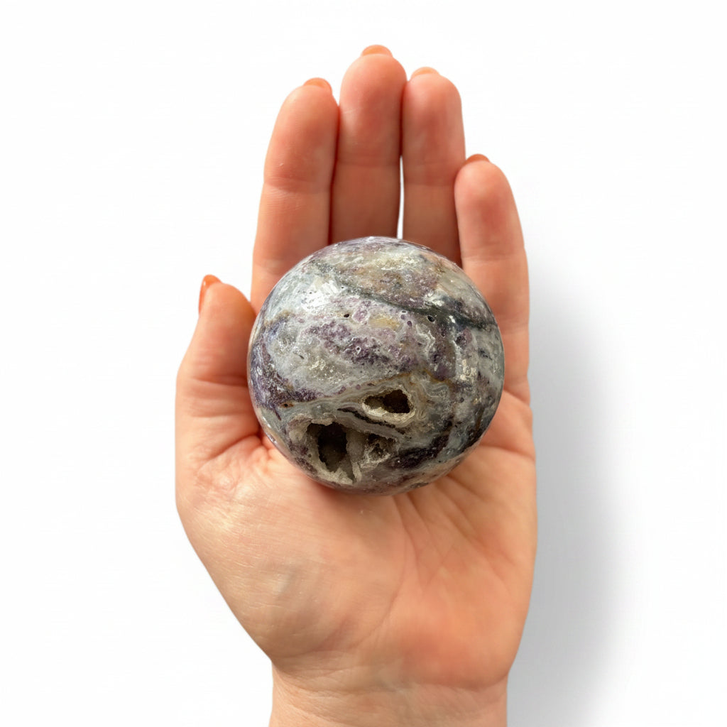 62mm Fluorite & Sphalerite Sphere