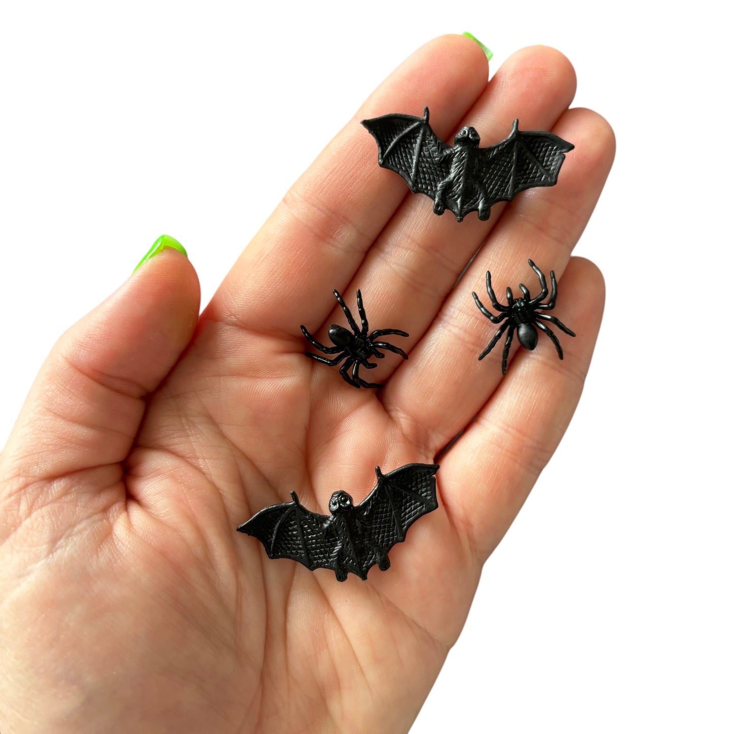 4pc Bag of Spiders/bats