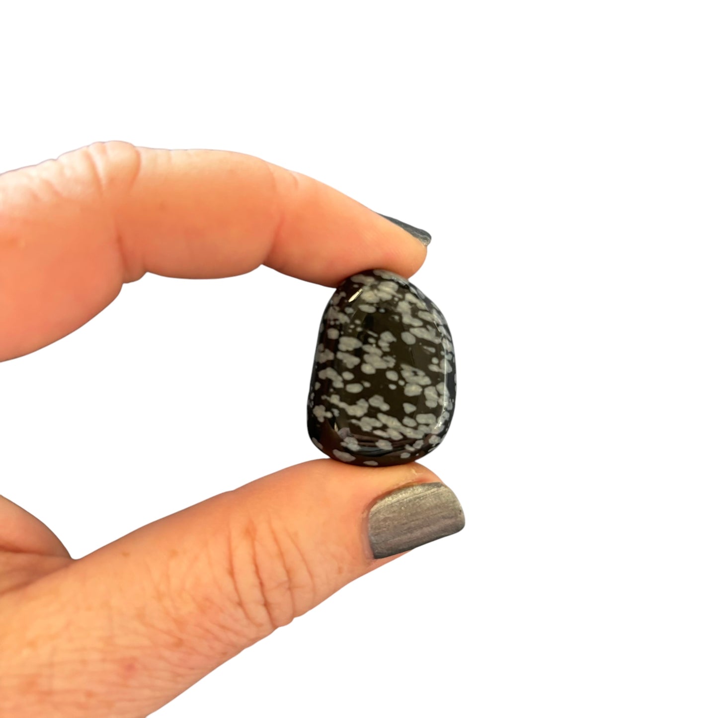 15-20g Snowflake Obsidian Tumble