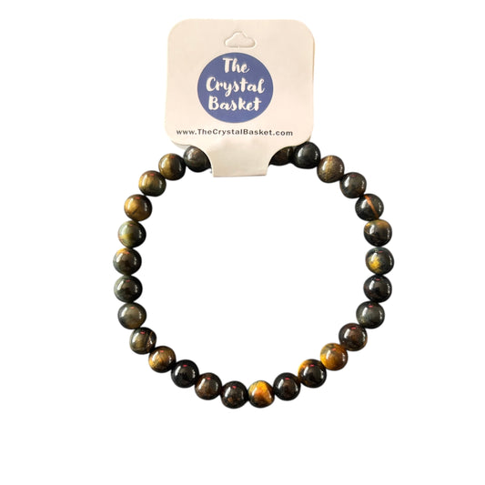 6mm Blue Tiger Eye Bracelet