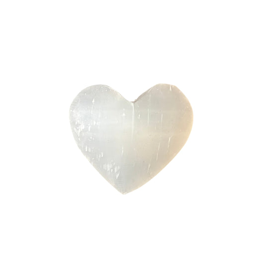 61g Selenite Heart