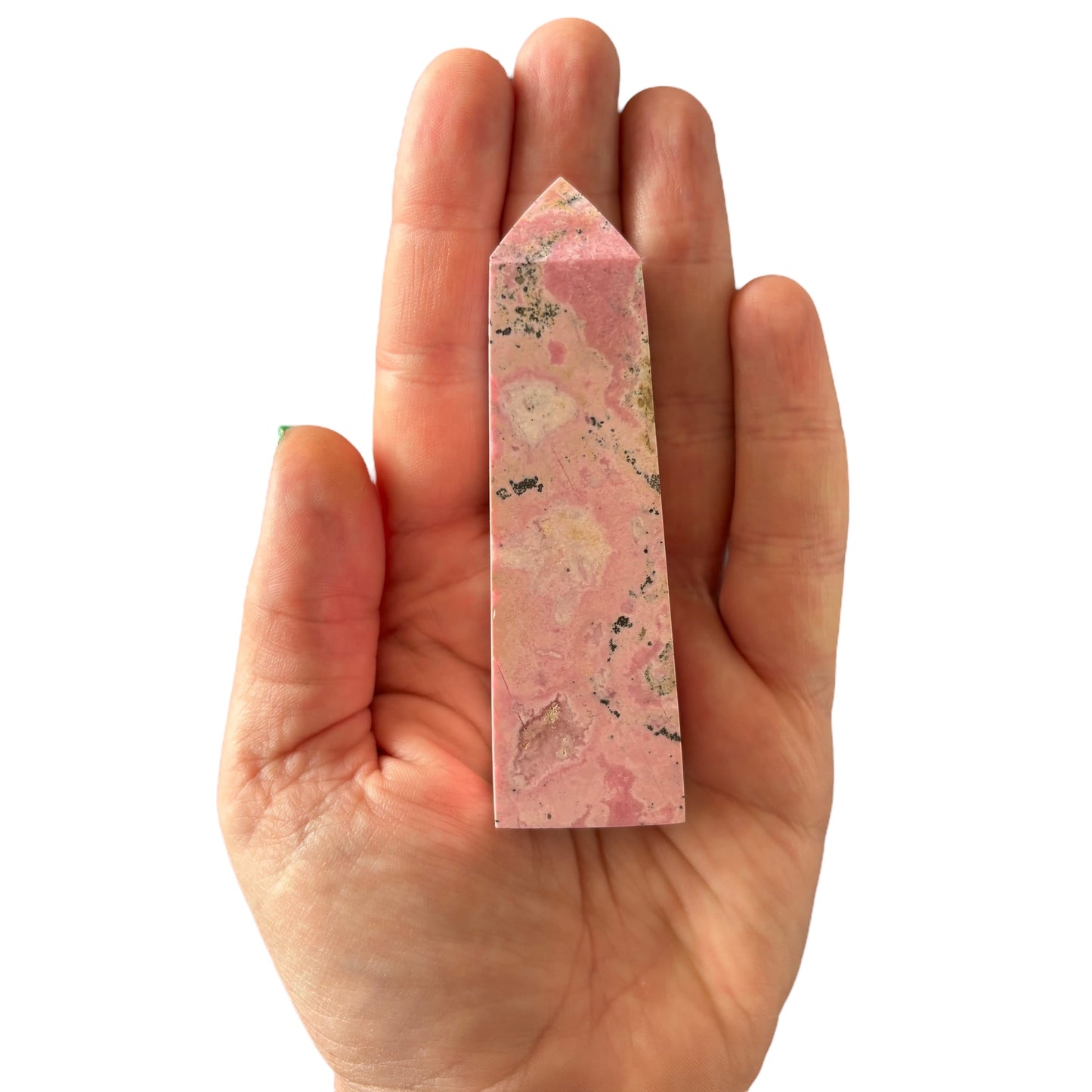 91mm Pink Rhodonite Point
