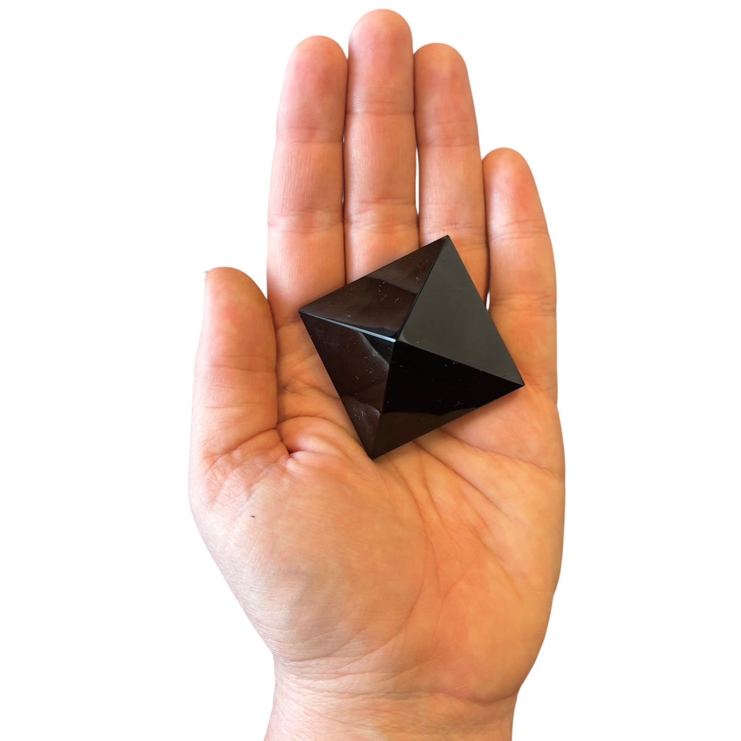 55g Black Obsidian Pyramid