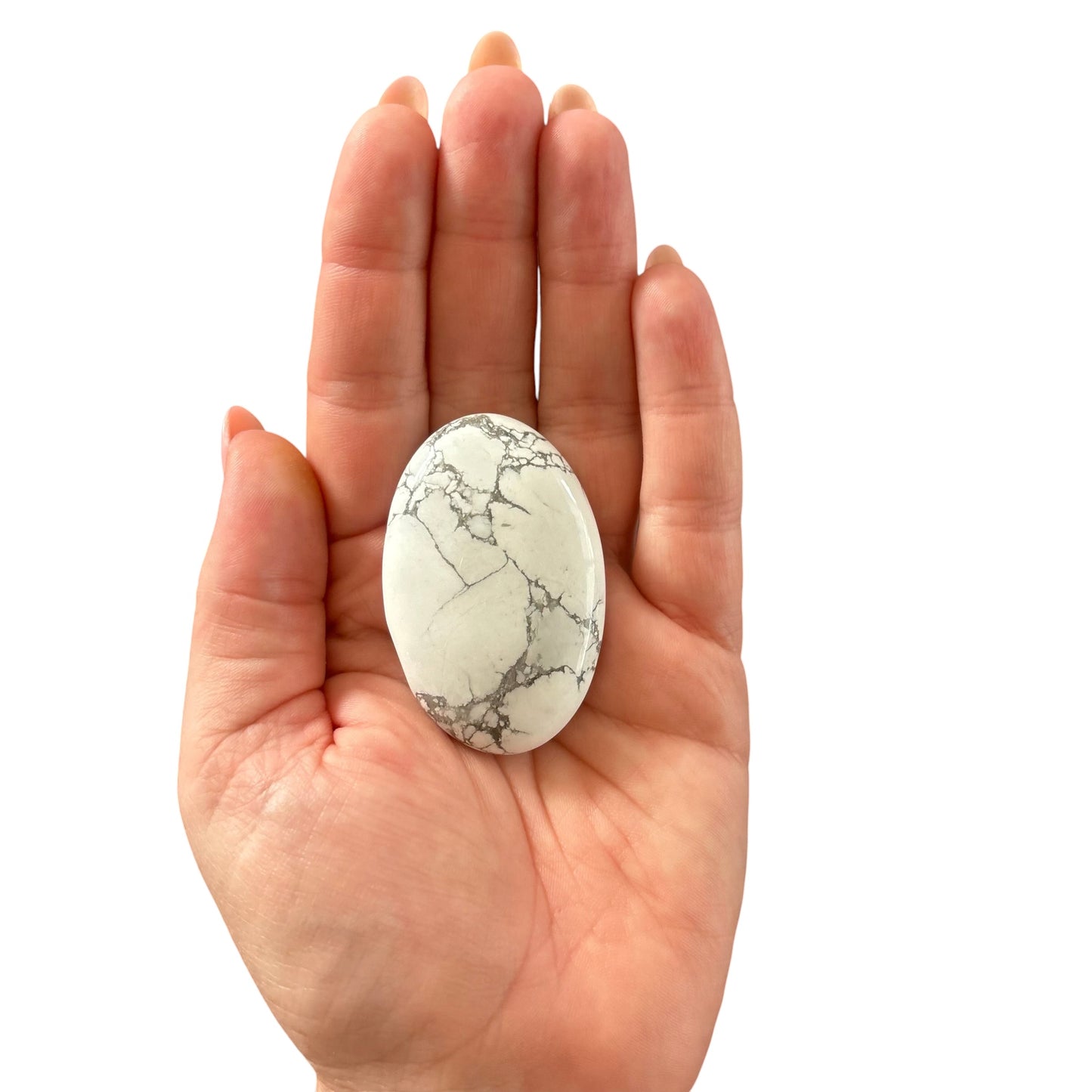 54g Howlite Palm Stone