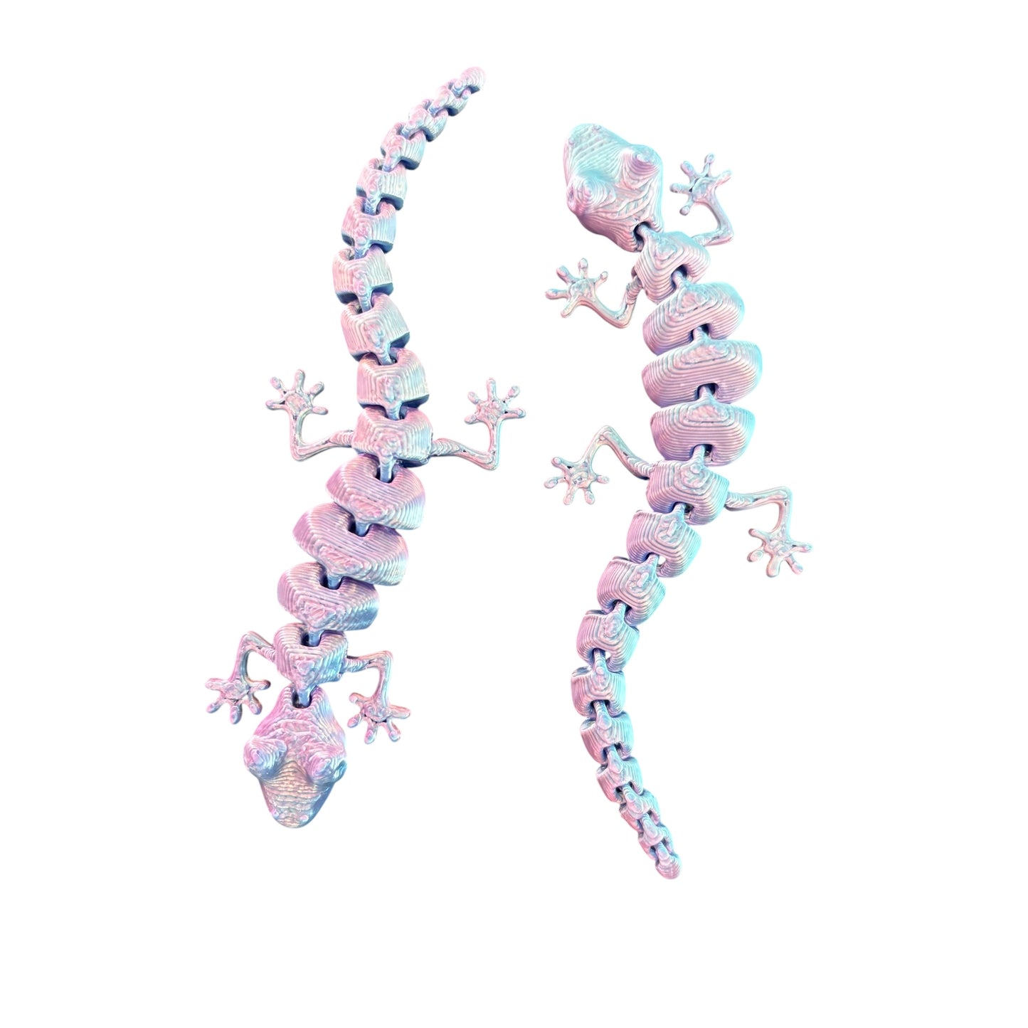 3D Printed Lizard-Lilac/Blue