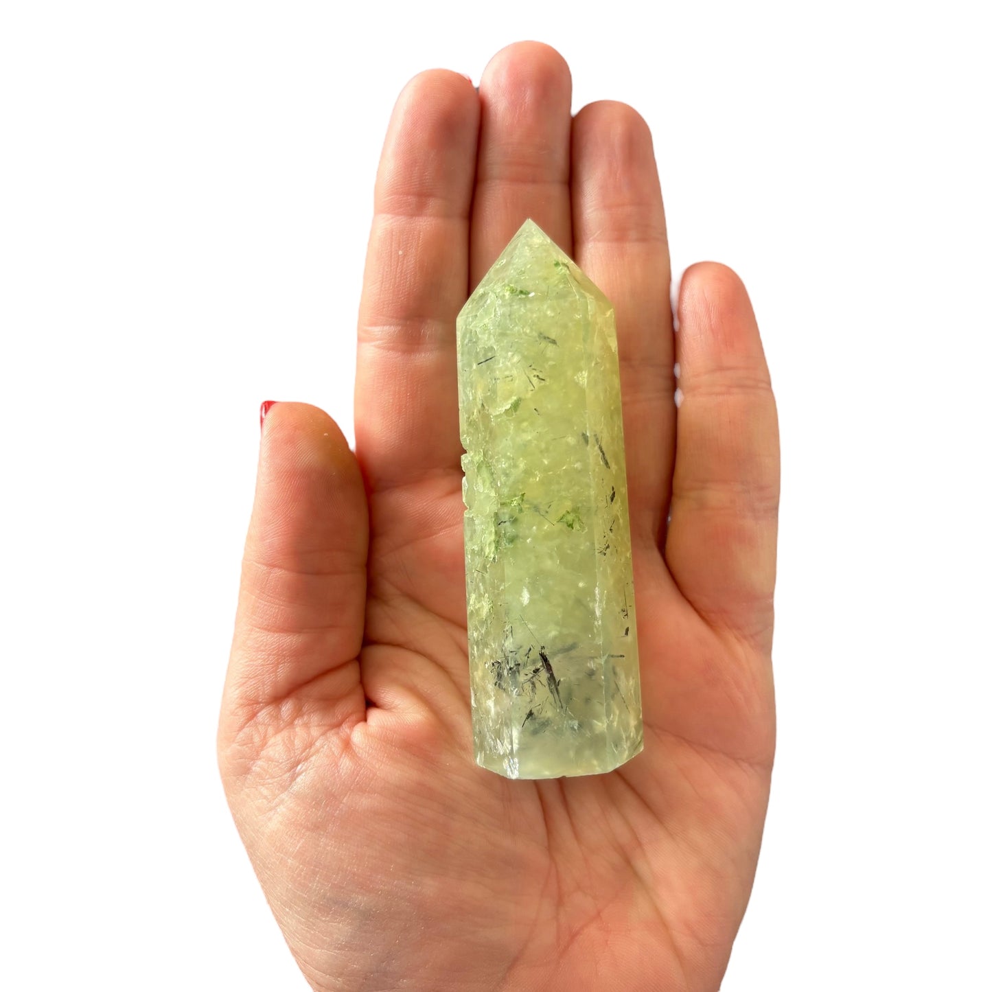 86mm Prehnite Point