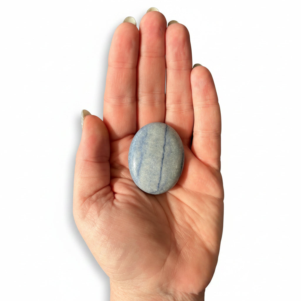 36g Blue Aventurine Palm Stone