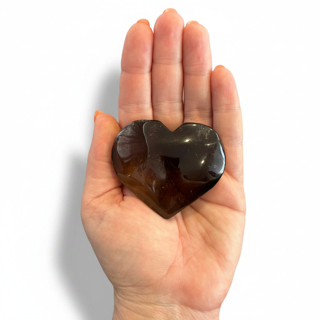 123g Smokey Quartz Heart