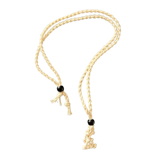 Tan Macrame Necklace