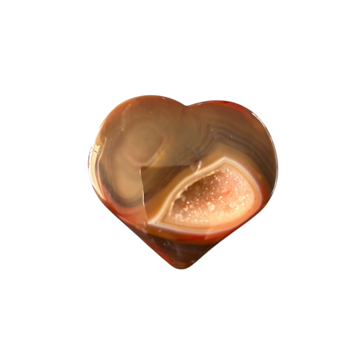 41g Red Sardonyx Heart