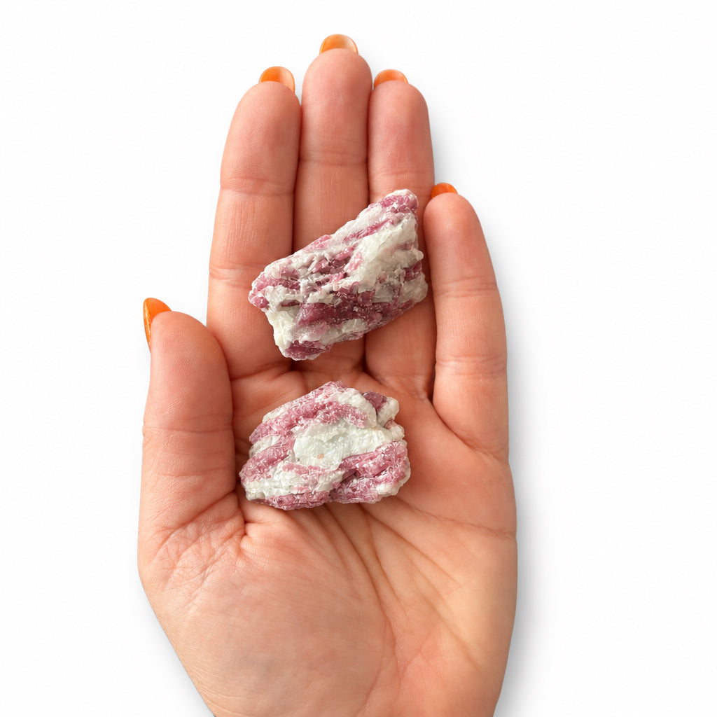 25-30g Pink Tourmaline in Quartz Raw