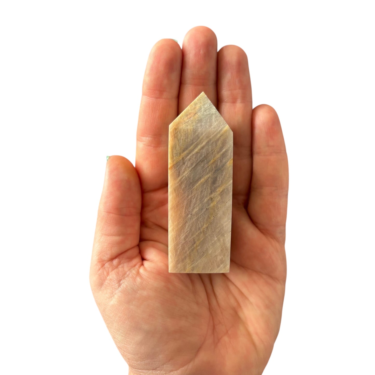 78mm White Moonstone Point
