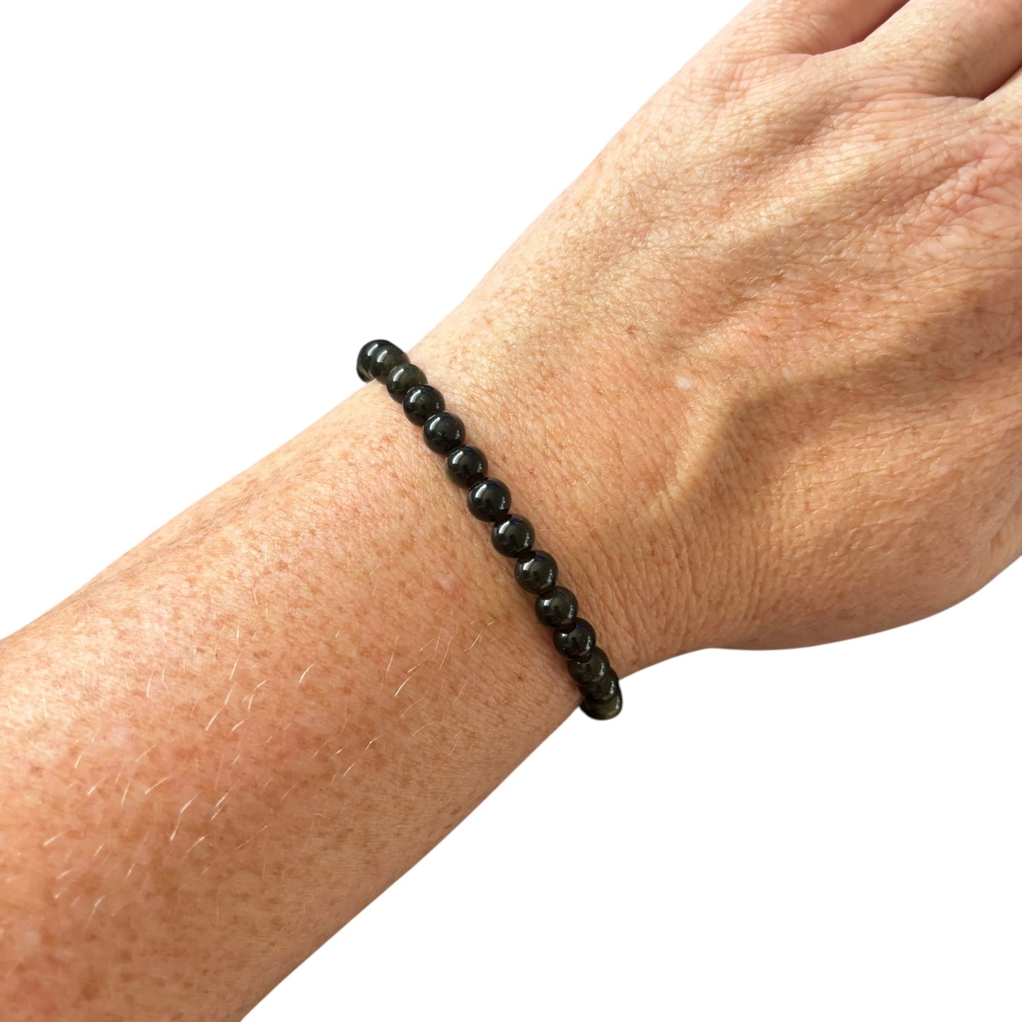 6mm Goldsheen Obsidian Bracelet