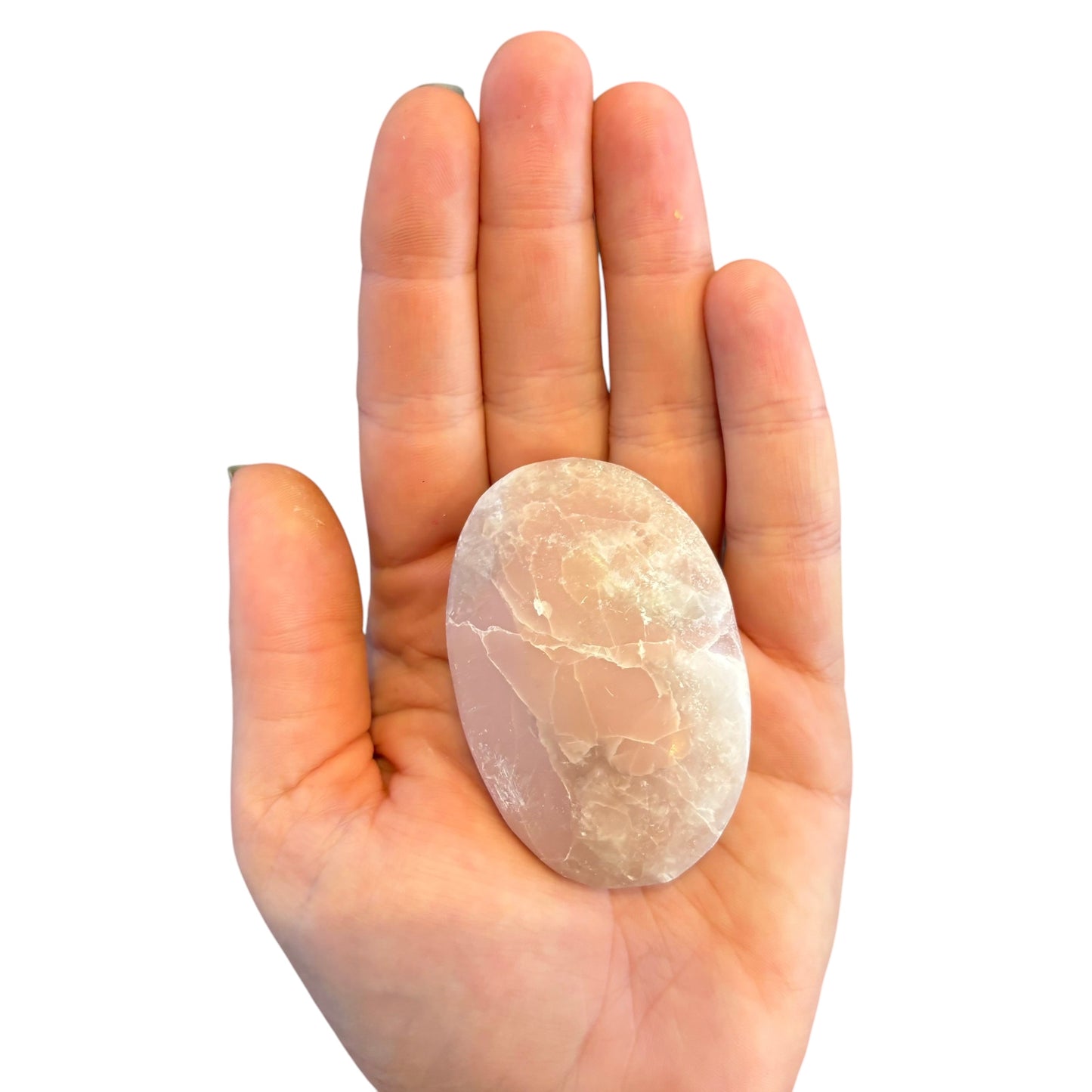 100g Pink Opal Palm Stone