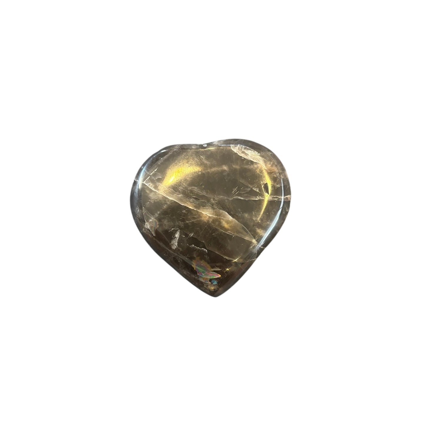 51g Black Moonstone Heart