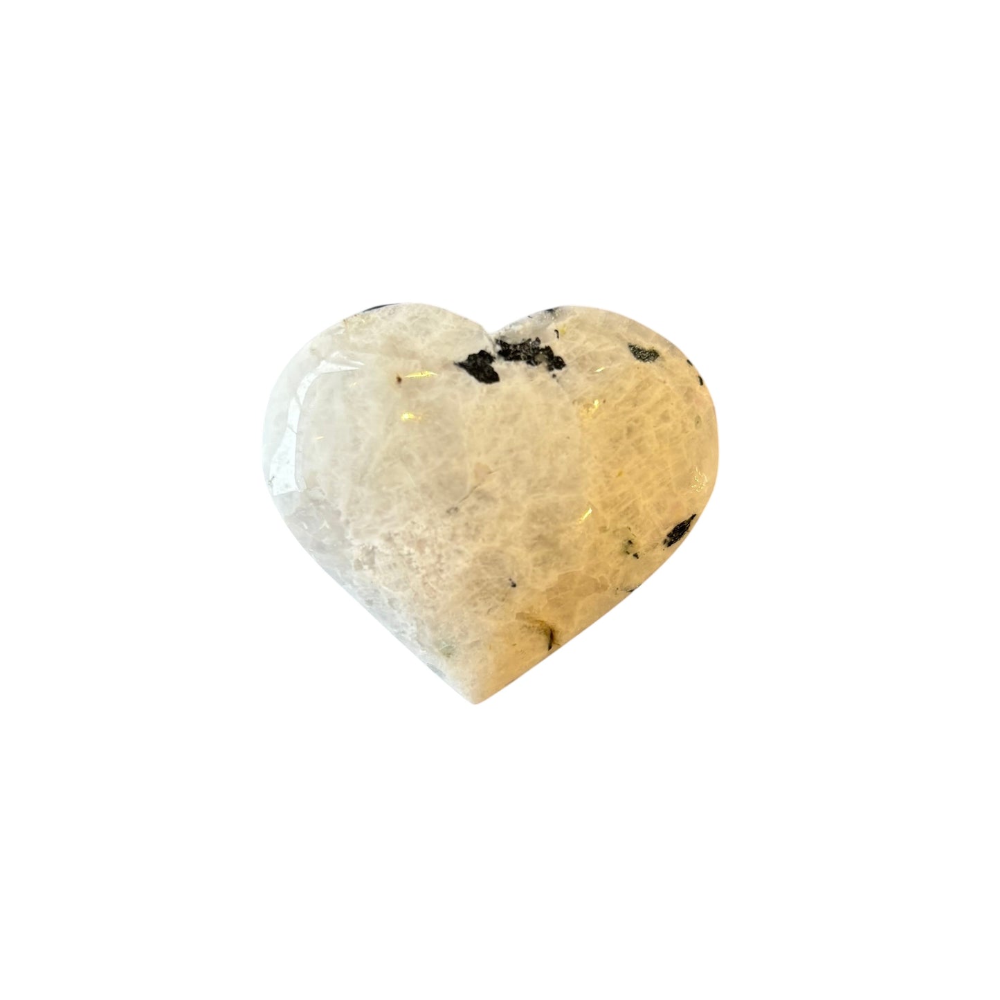 60g White Moonstone Heart