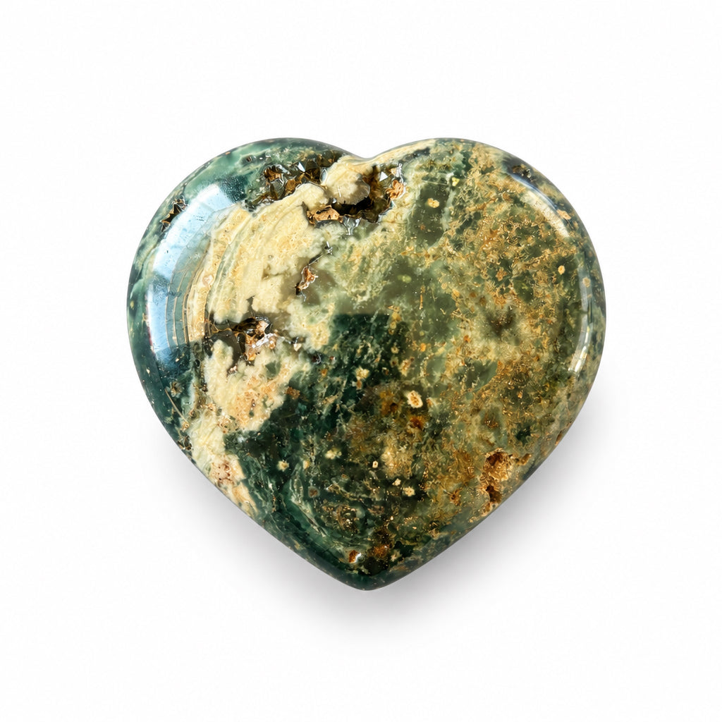 192g Ocean Jasper Heart