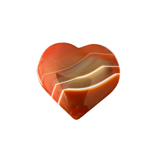 52g Red Sardonyx Heart