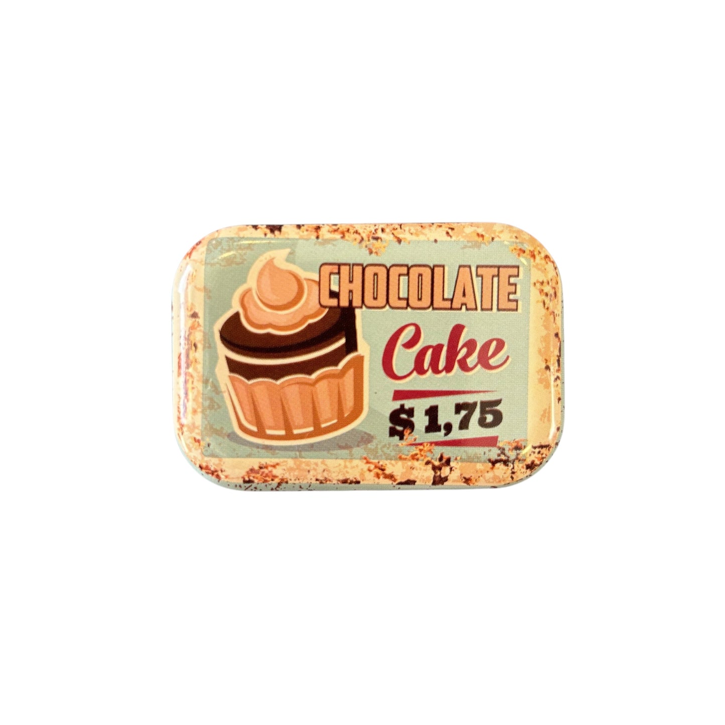 Mini Treat tin Container-Chocolate Cake