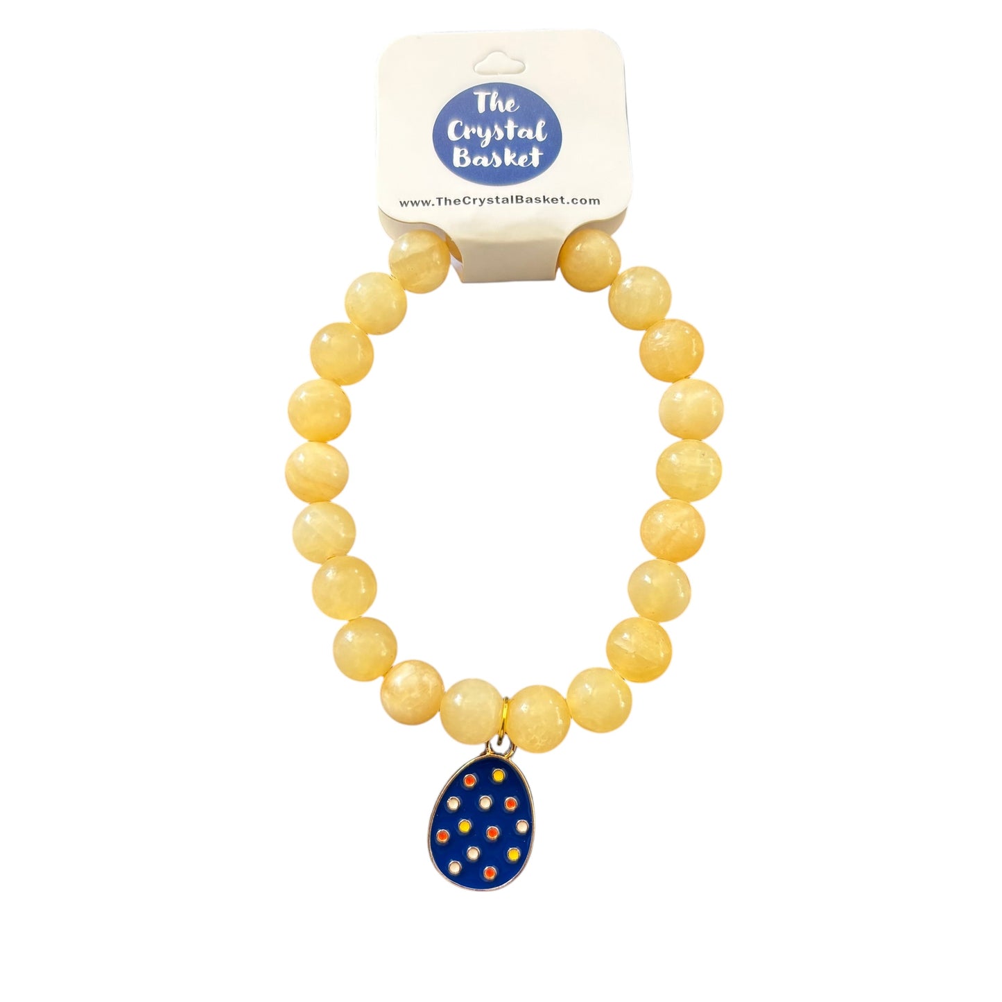 8mm Easter Yellow Calcite Bracelet