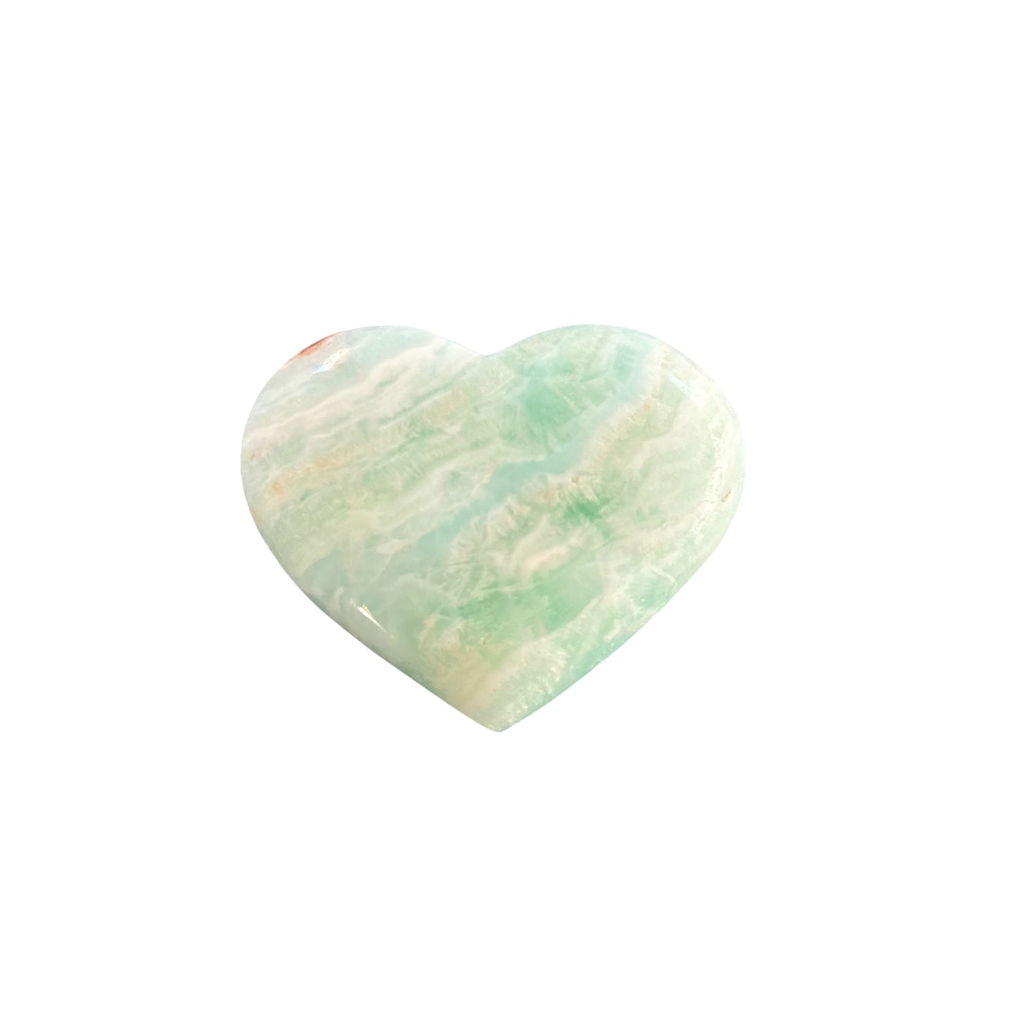 80g Caribbean Calcite Heart
