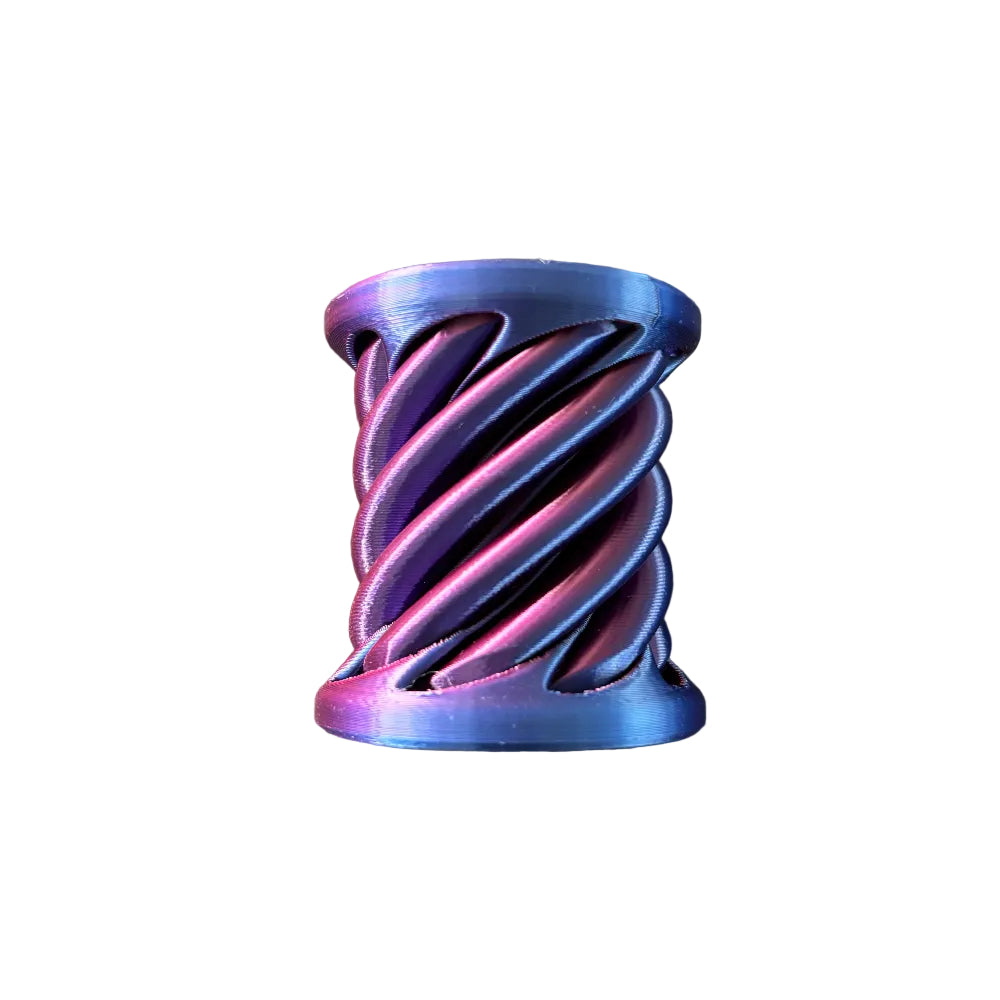 3D spiral pink/purple Cylindar Toy