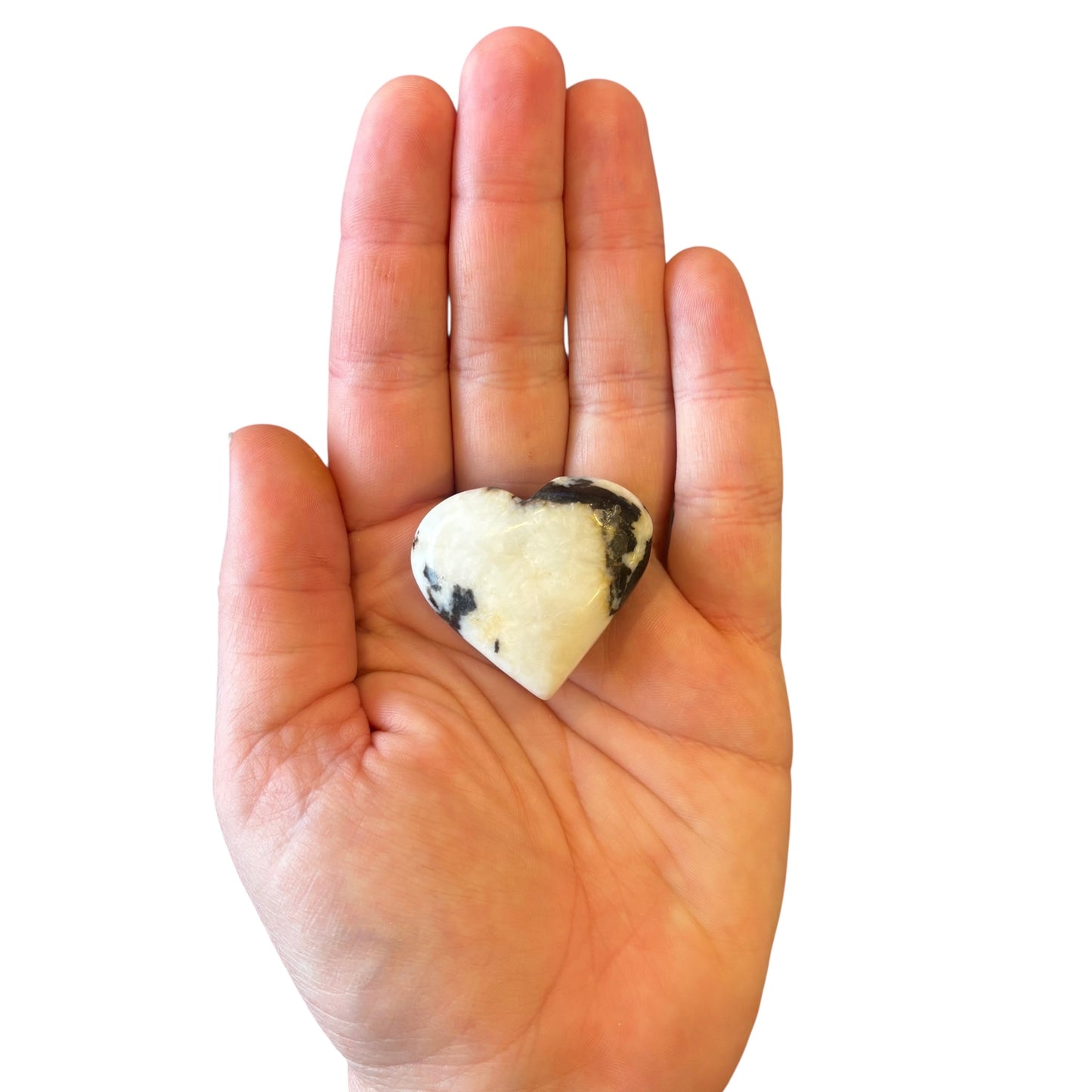 37g Zebra Jasper Heart
