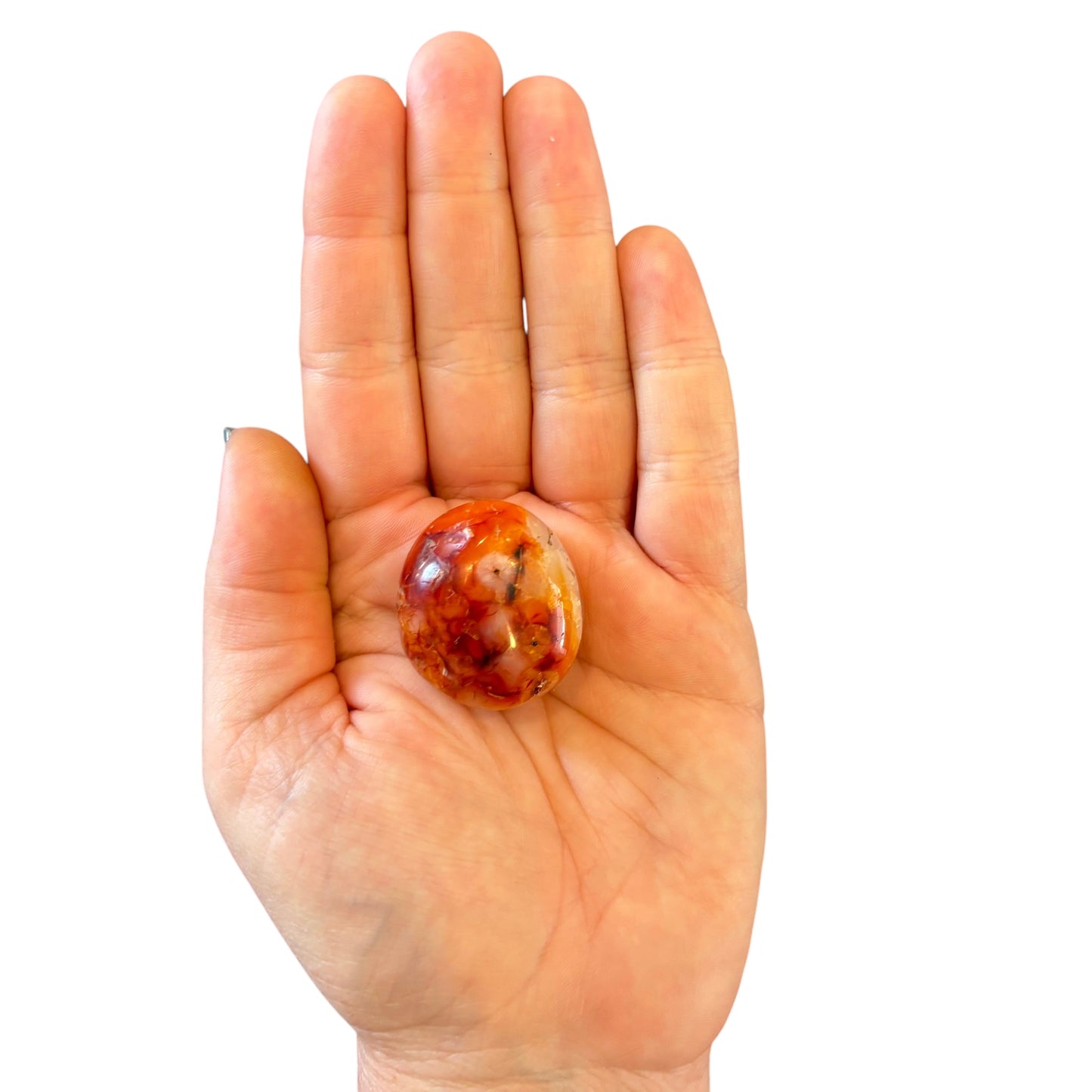 33g Carnelian Palm Stone