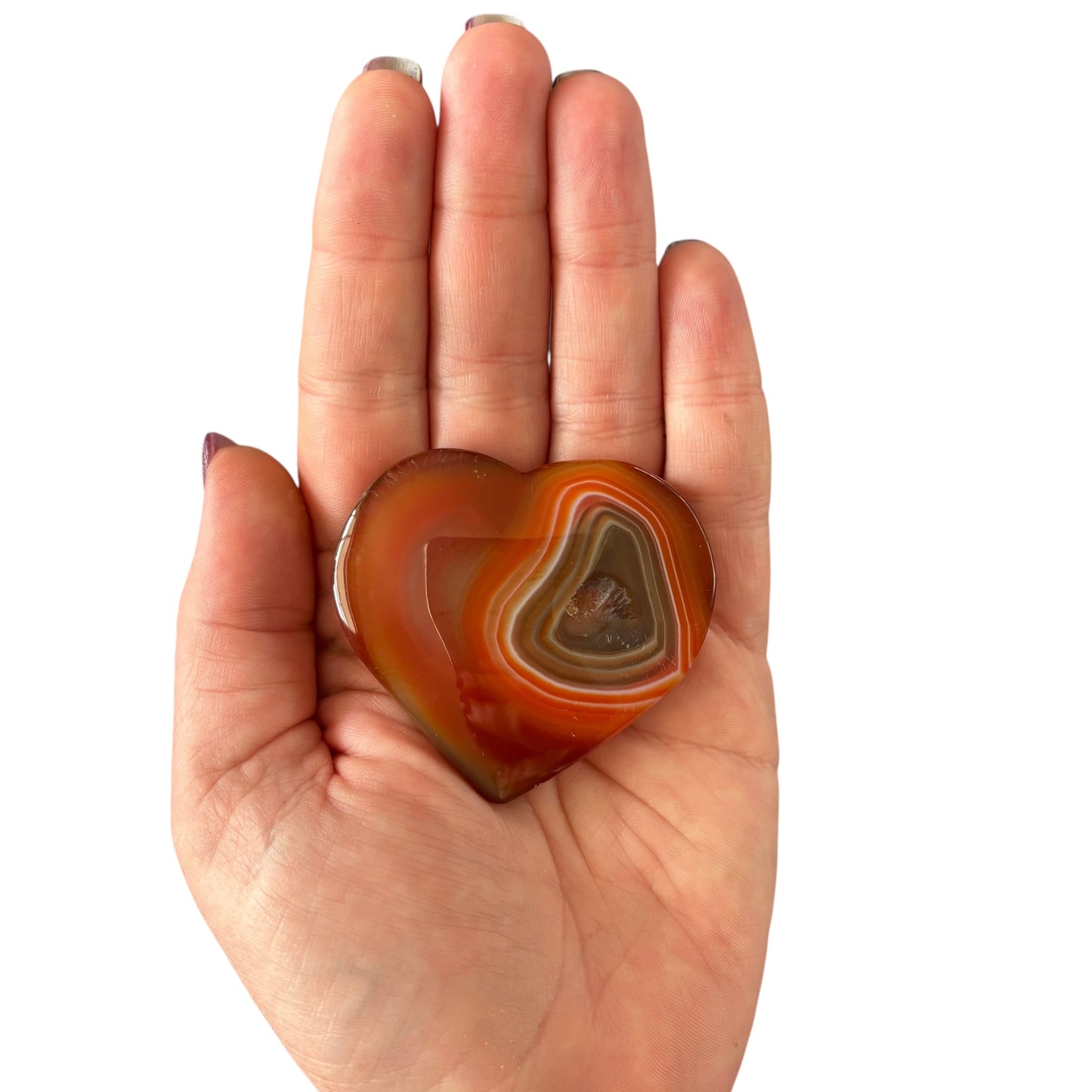 64g Red Sardonyx Heart