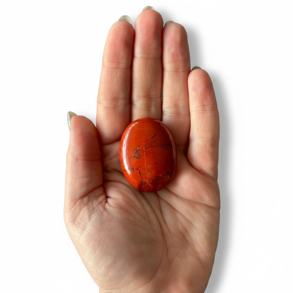 34g Red Jasper Palm Stone