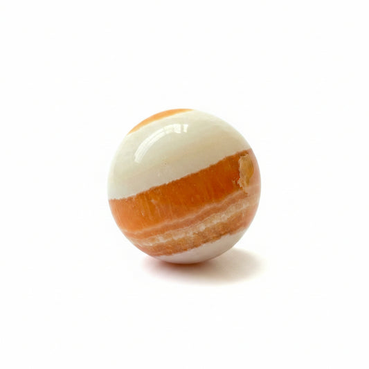 66mm Orange Calcite Sphere