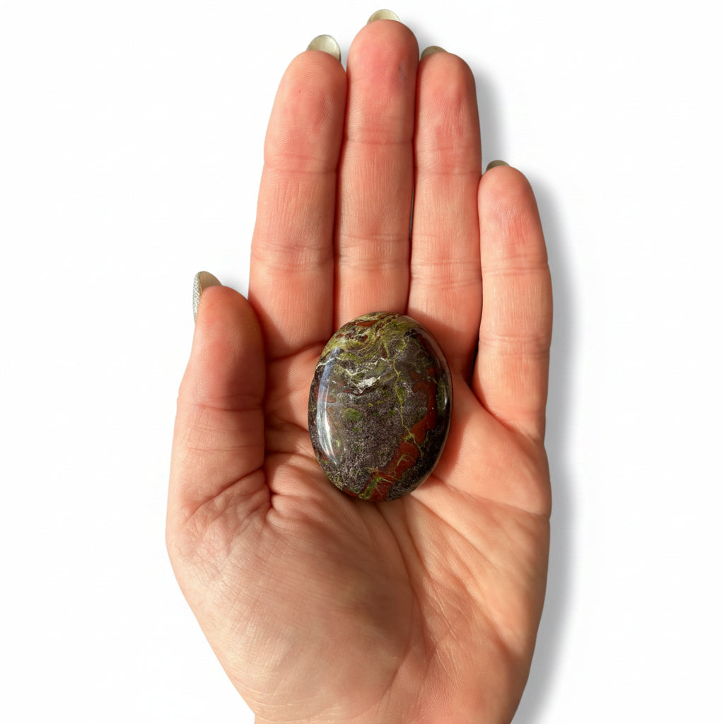 43g Dragonblood Stone Palm Stone