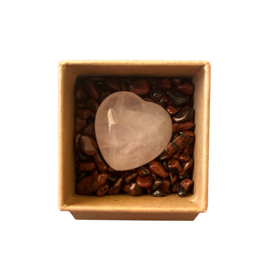 Rose Quartz Heart Gift Pack