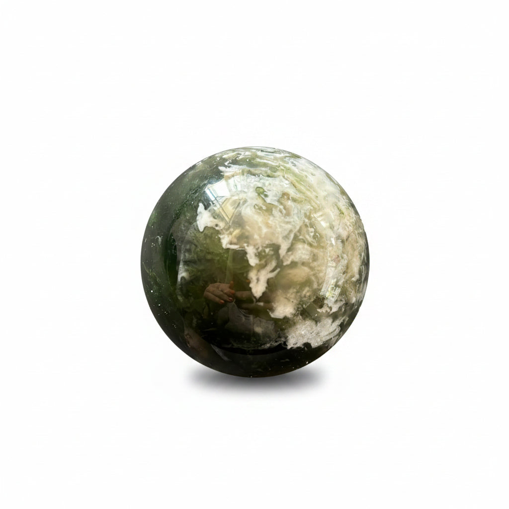 54mm Moss Agate Sphere