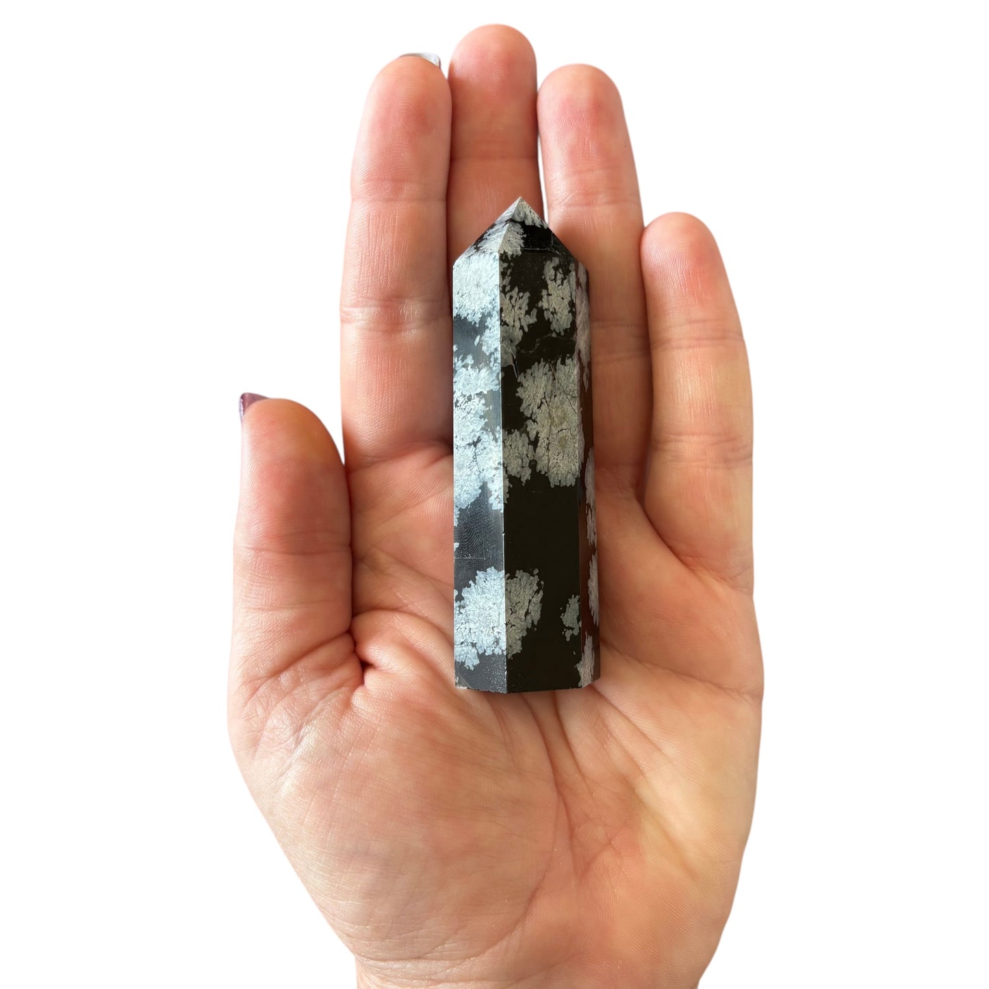 84mm Snowflake Obsidian Point