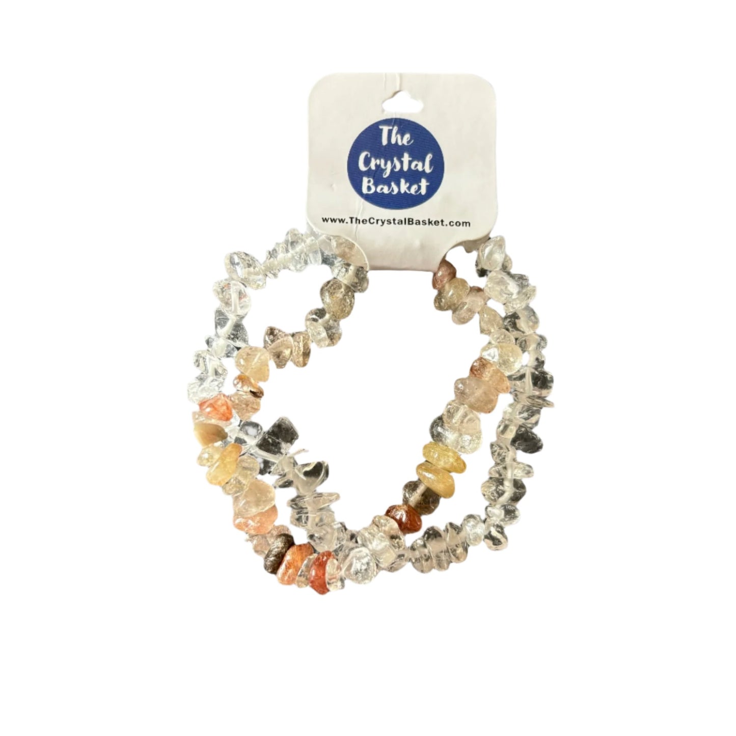 Clear Quartz & Rutilated Quartz Bracelet Set