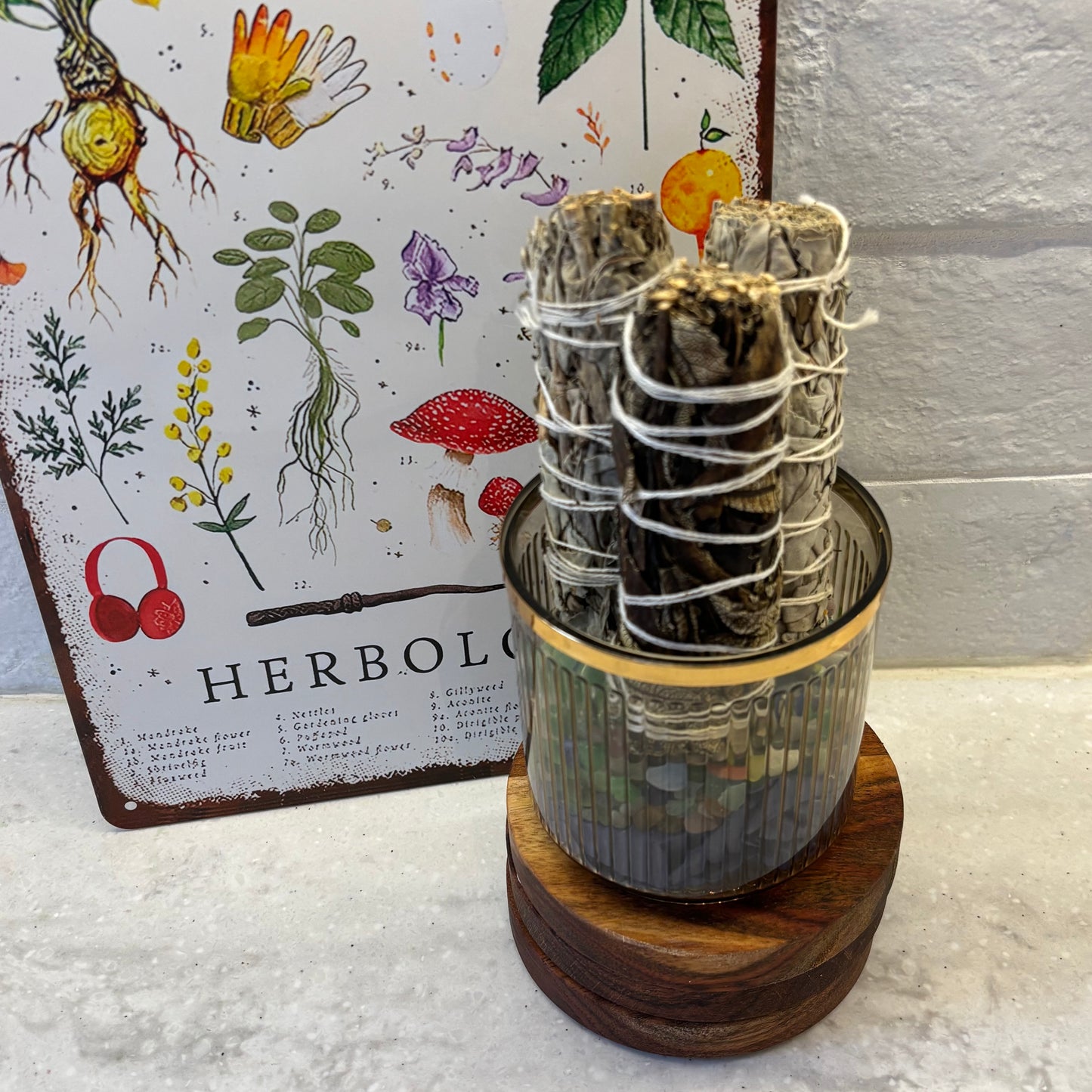 White + Black Sage Smudge Stick