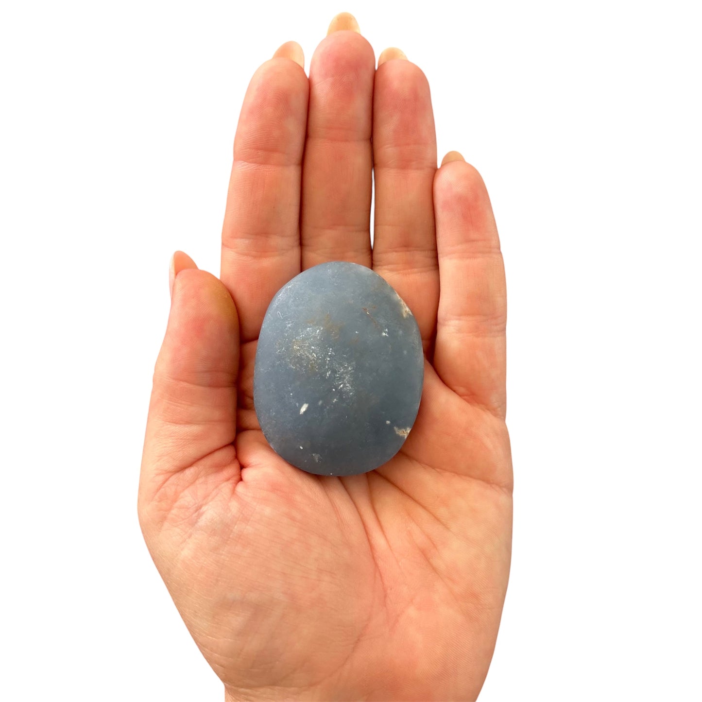 78g Angelite Palm Stone