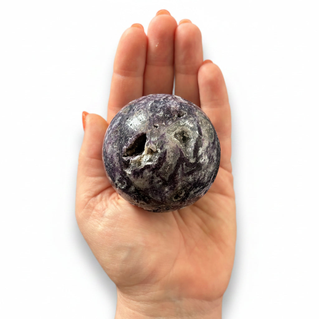 63mm Fluorite & Sphalerite Sphere