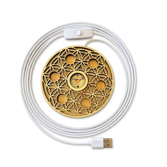 Wooden Sphere stand Light Stand