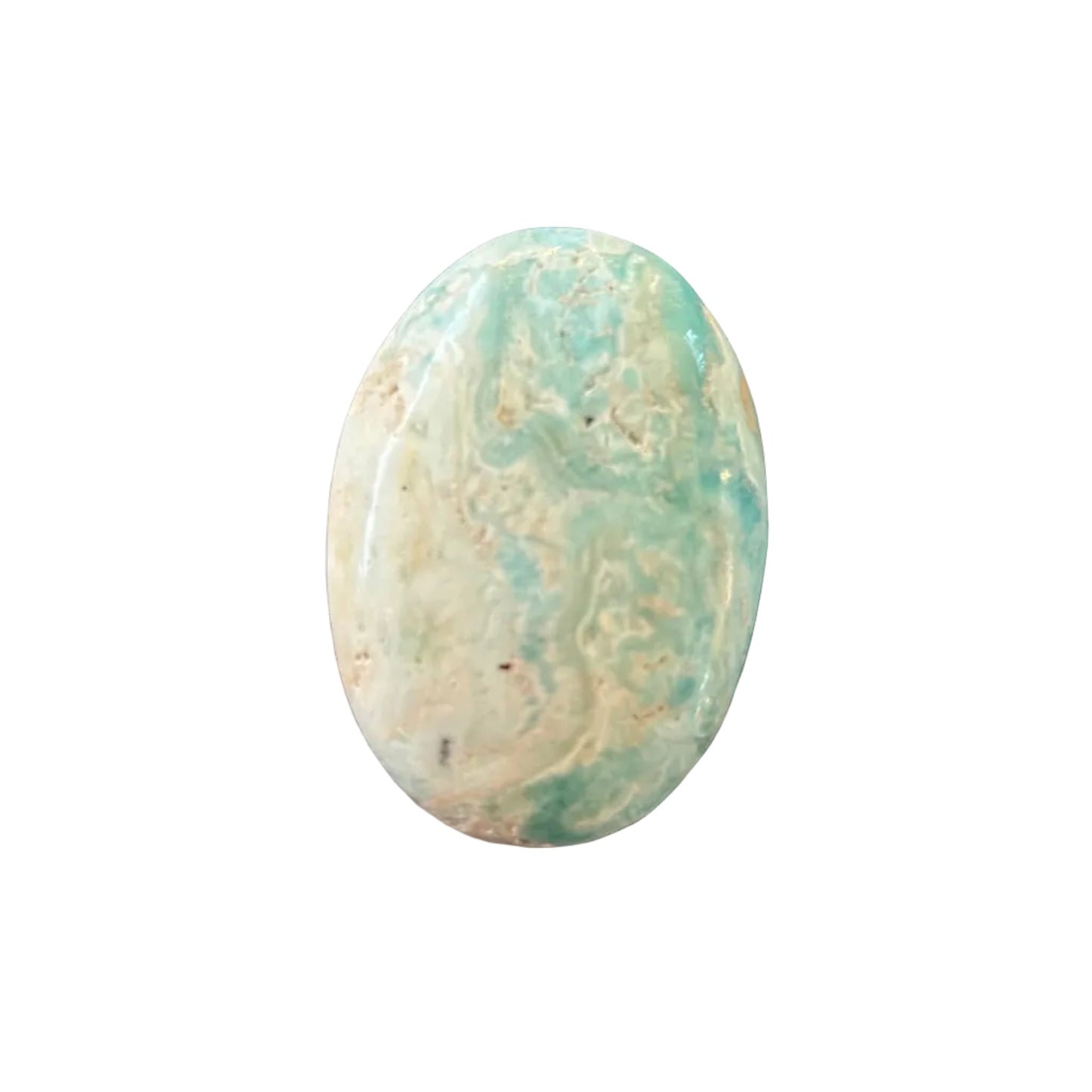 89g Blue Aragonite Palm Stone