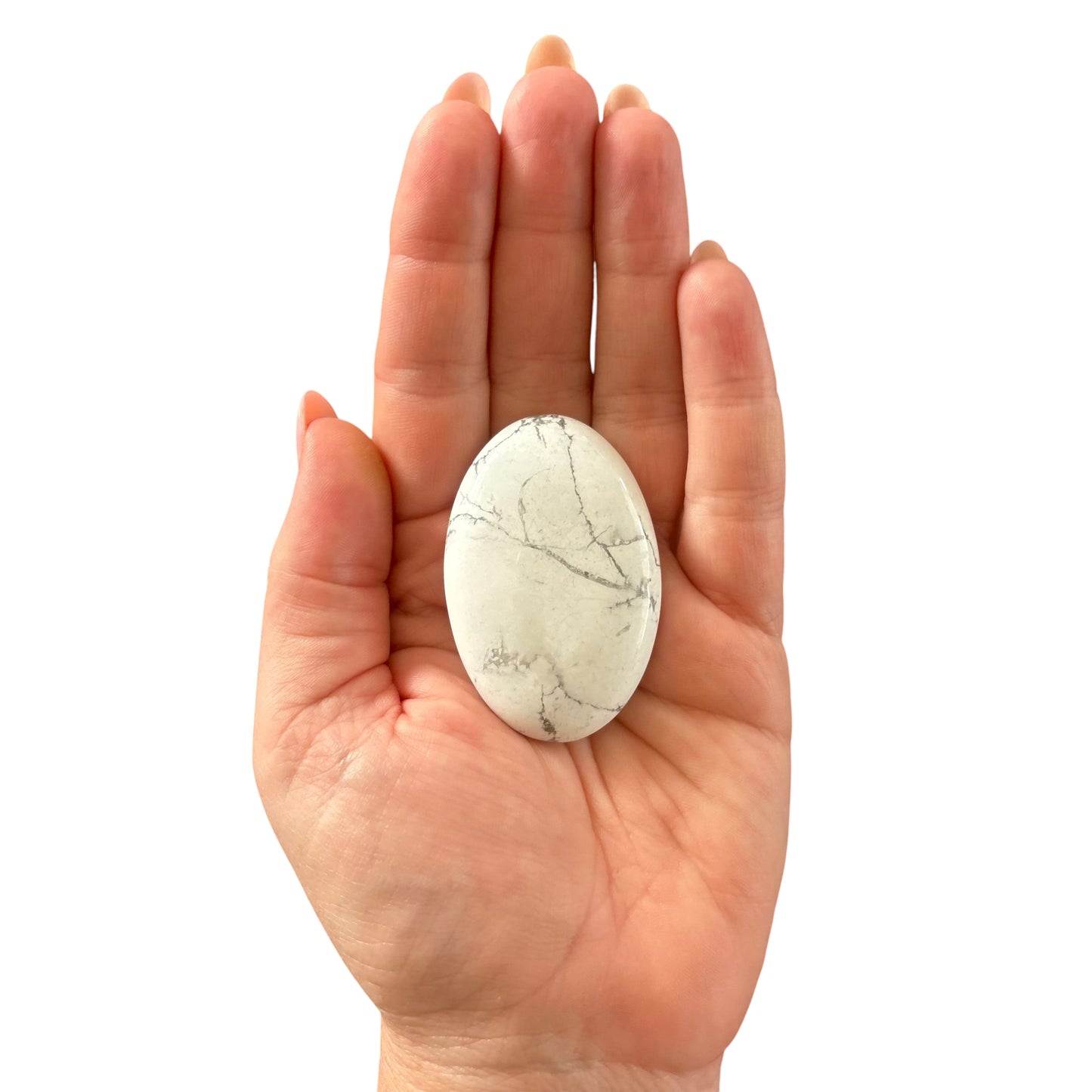 53g Howlite Palm Stone