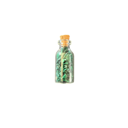 Malachite 40mm wish bottle