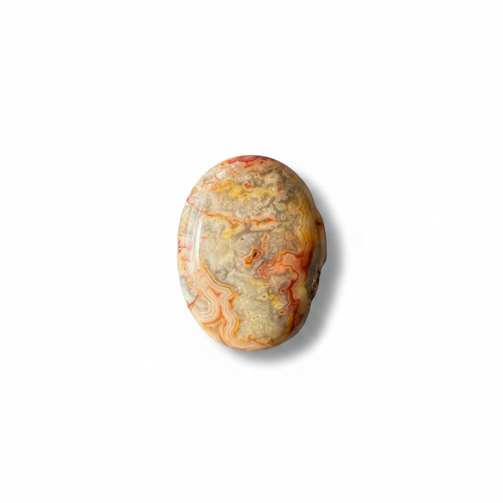 40g Crazy Lace Agate Palm Stone