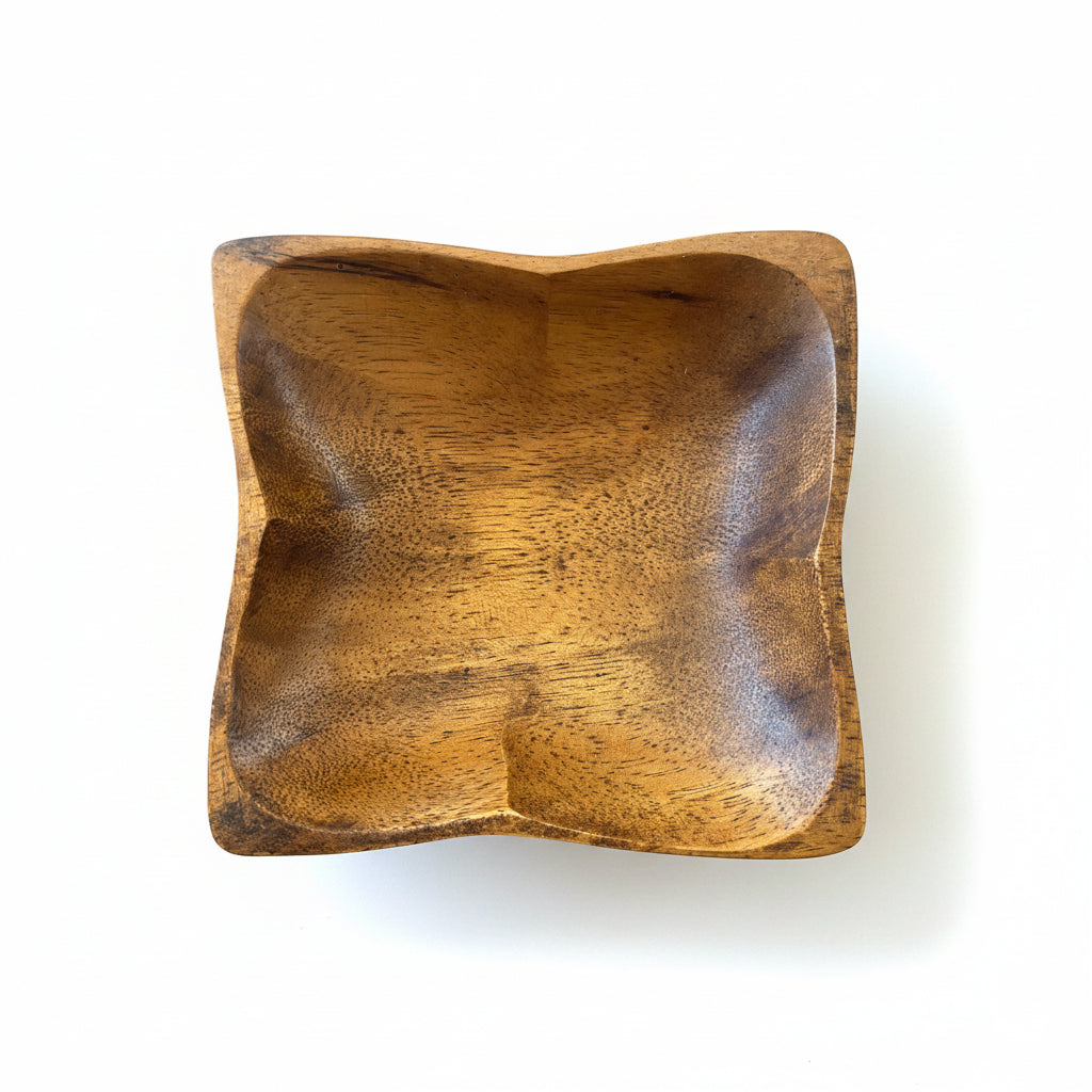 Square Wood Trinket Tray